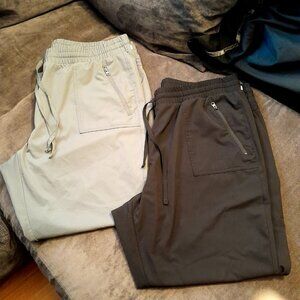 2 Pair MAGELLAN Water Repellent Pants Gray and Black Women's Size 1X